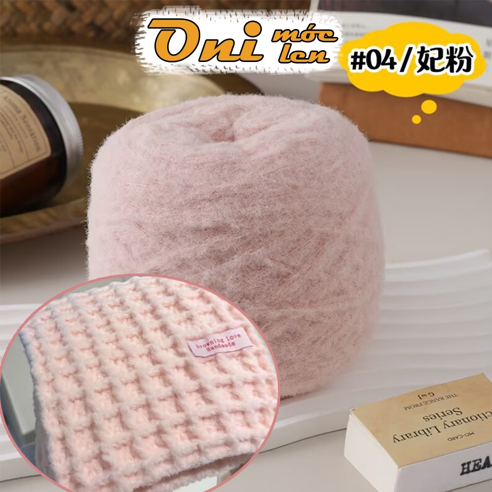 Len Cloud Candy Chập 5 100g, Len Kẹo Bông Sweet Candy, Len Mềm Mịn Làm Khăn Túi Handmade