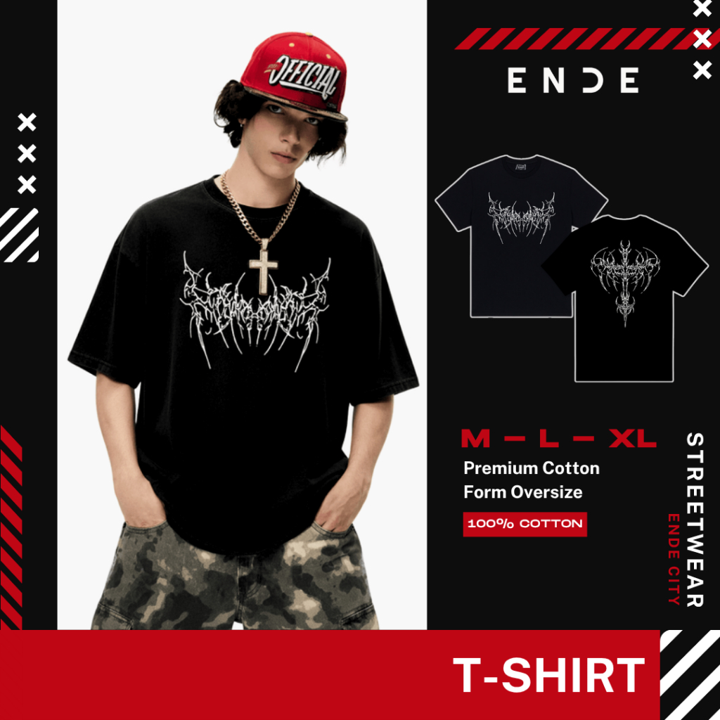 Áo thun ENDE Aelfric Eden Thorn Emblem 100% Cotton Cao Cấp