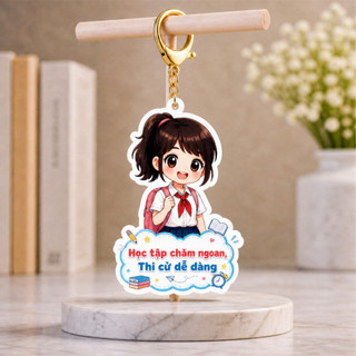 Combo 30 móc khoá Chibi động lực ý nghĩa Học Sinh quà tặng của giáo viên động viên các em học sinh tốt nghiệp ra trường