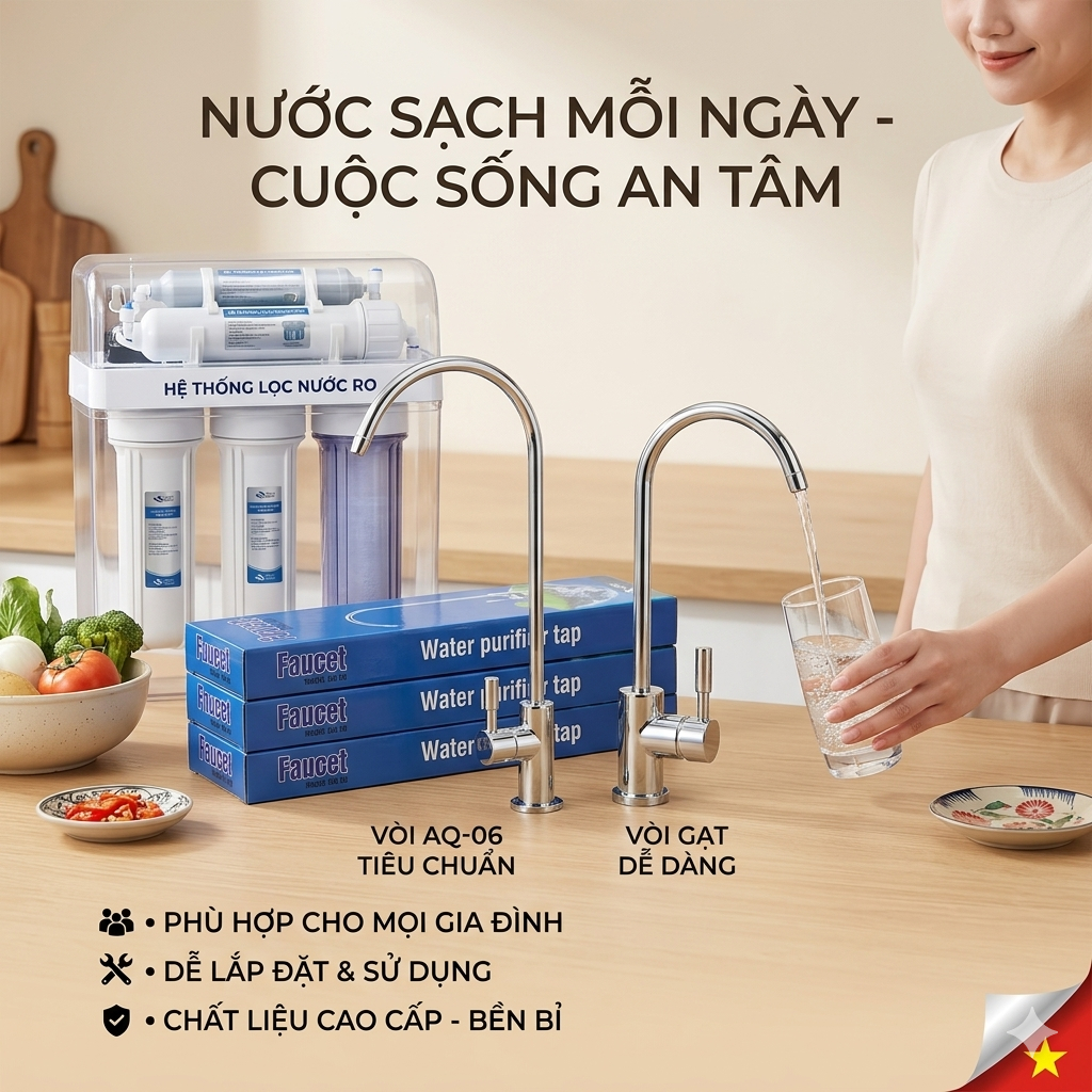Vòi máy lọc nước , vòi gạt máy lọc nước , vòi lọc nước