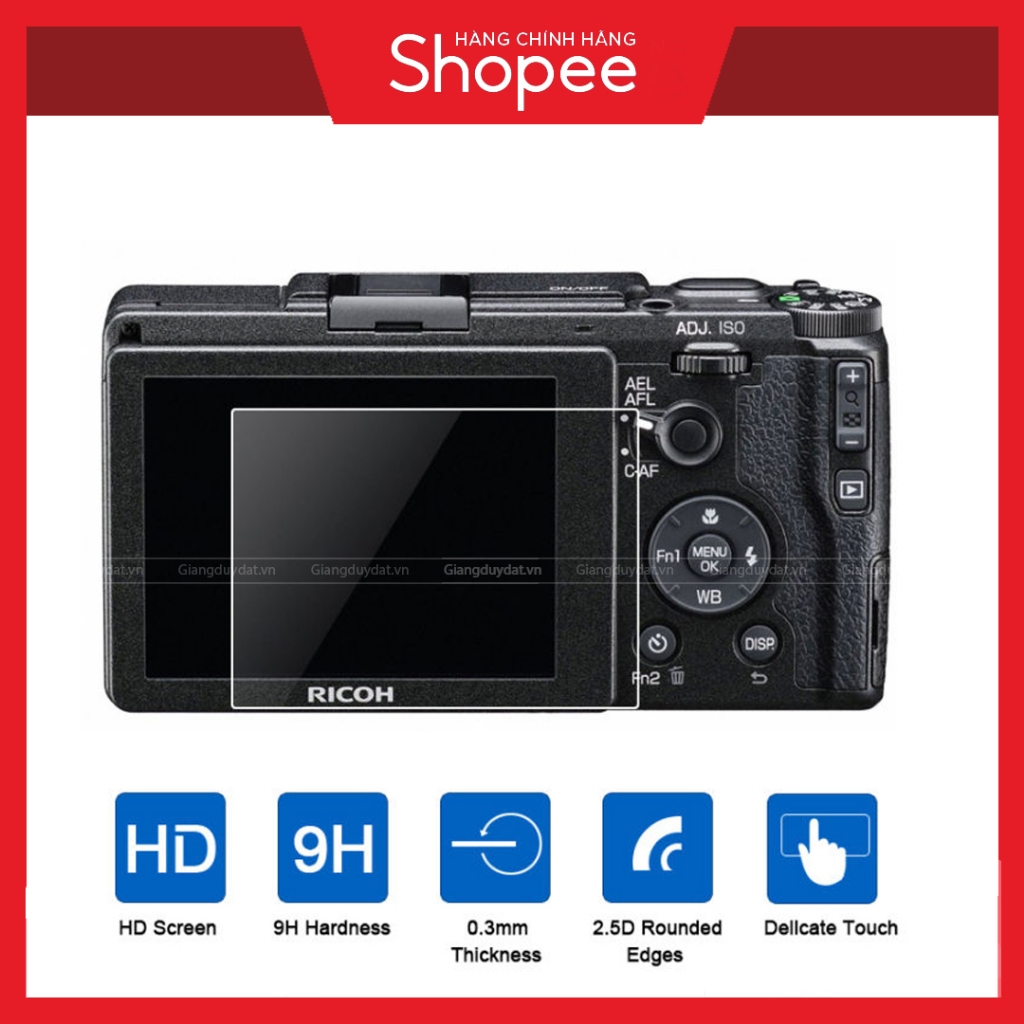 Miếng dán màn hình cường lực Máy Ảnh Ricoh GR III Gr IIIx l Dán cường lực màn hình máy ảnh GR3 GR3x 