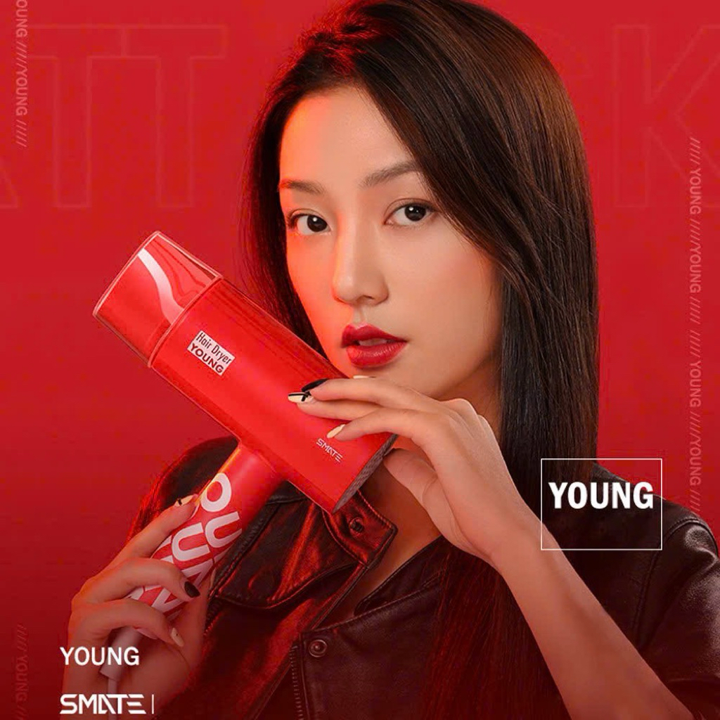 Máy sấy tóc Xiaomi SMATE Hair Dryer 1800W, công nghệ bổ sung 20 triệu ion âm