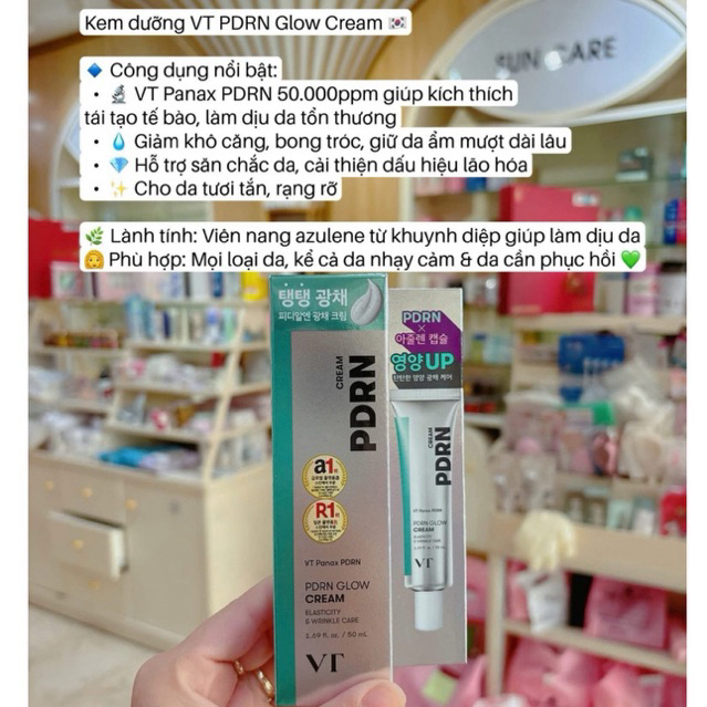 [Daiso] Kem dưỡng PDRN - VT GLOW CREAM