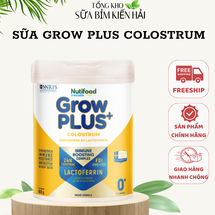 [SẴN HÀNG] Sữa bột Nutifood Sweden GrowPLUS+ Colostrum Lactoferrin