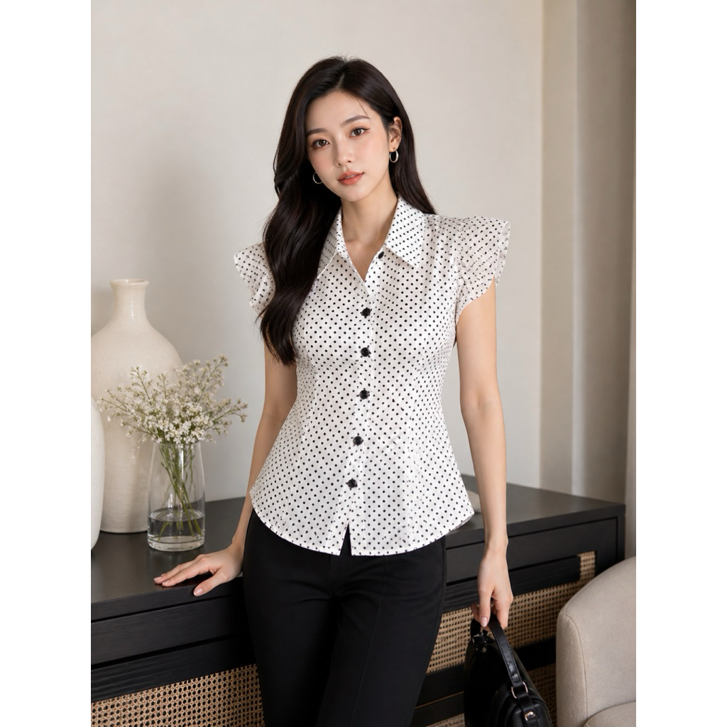 pass áo Real Clothes tay cánh tiên - size S