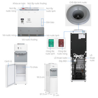 Cây nước nóng lạnh Electrolux EDBMFACWF 530W