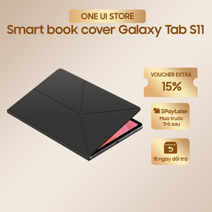 [HỎA TỐC] Bao da thông minh Galaxy Tab S11 - Smart book cover - Hàng chính hãng 100% | ONE UI STORE