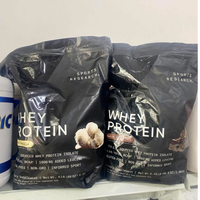 Sports Research Whey Protein Isolate - Bột Bổ Sung Protein Mỹ