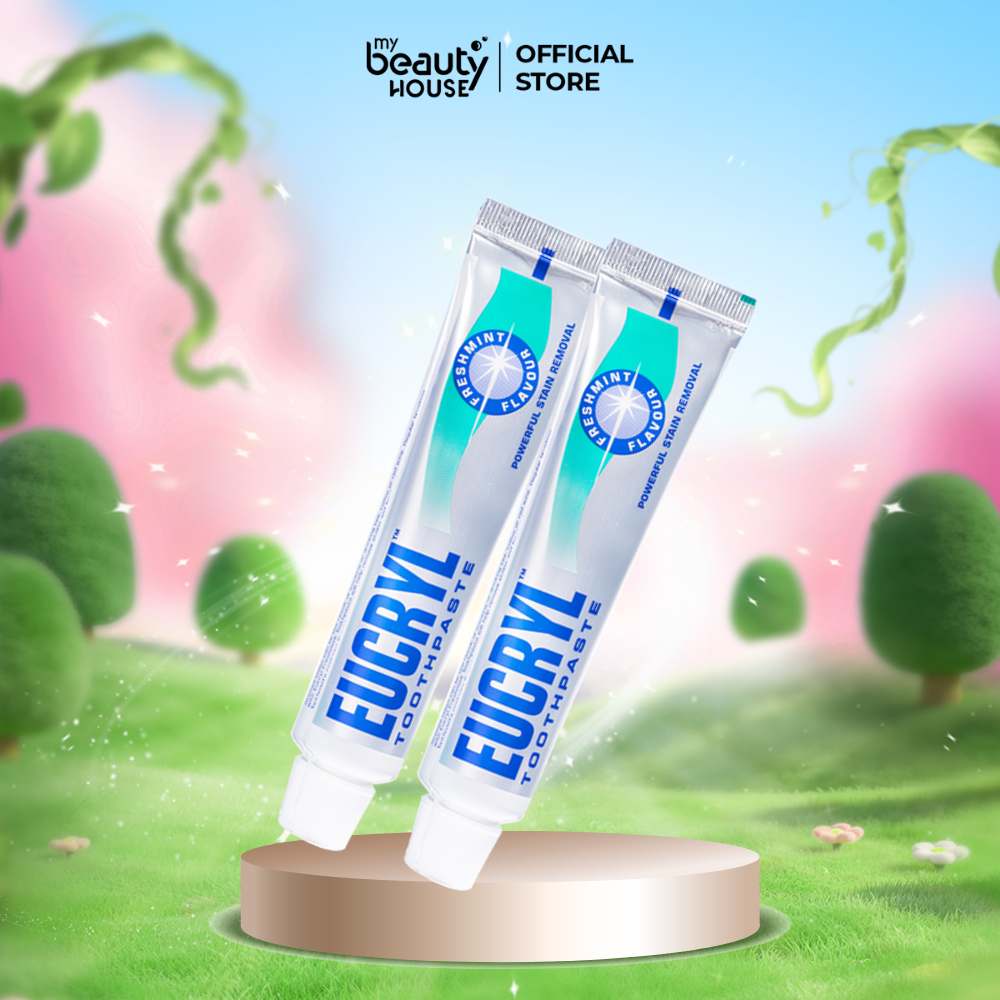 Combo 2 Kem đánh răng Eucryl hỗ trợ làm trắng răng (2x62g)