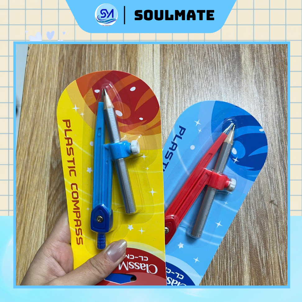 [Classmate] Compass Nhựa CL-CM321 Loại Dùng Bút Chì Tiện Lợi
