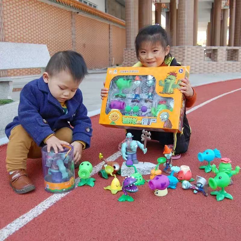 Plant vs zombie Toy Barrier Thùng sắt zombie Boy