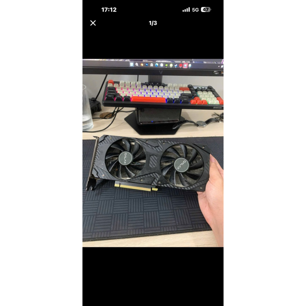 Card đồ hoạ 3060ti galax 8gb cũ