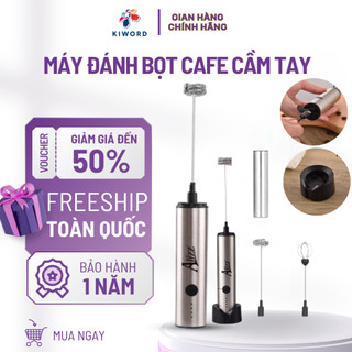 Máy Đánh Bọt Cafe Cầm Tay Chính Hãng - Tạo Bọt Sữa Mịn Nhanh, Động Cơ Mạnh, Dùng Pha Cafe