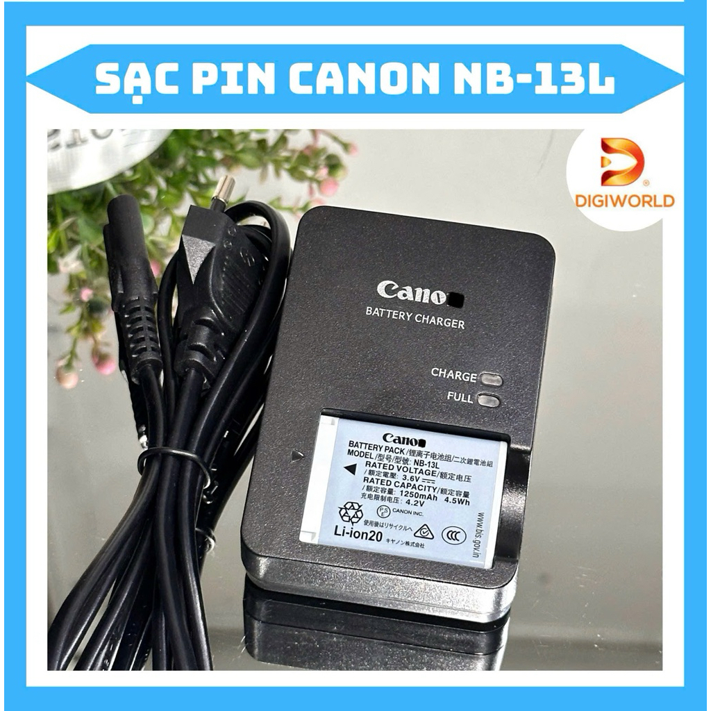 Sạc pin Canon NB-13L tương thích với các dòng máy  PowerShot G5X,  PowerShot G7X,  PowerShot G9X, ..