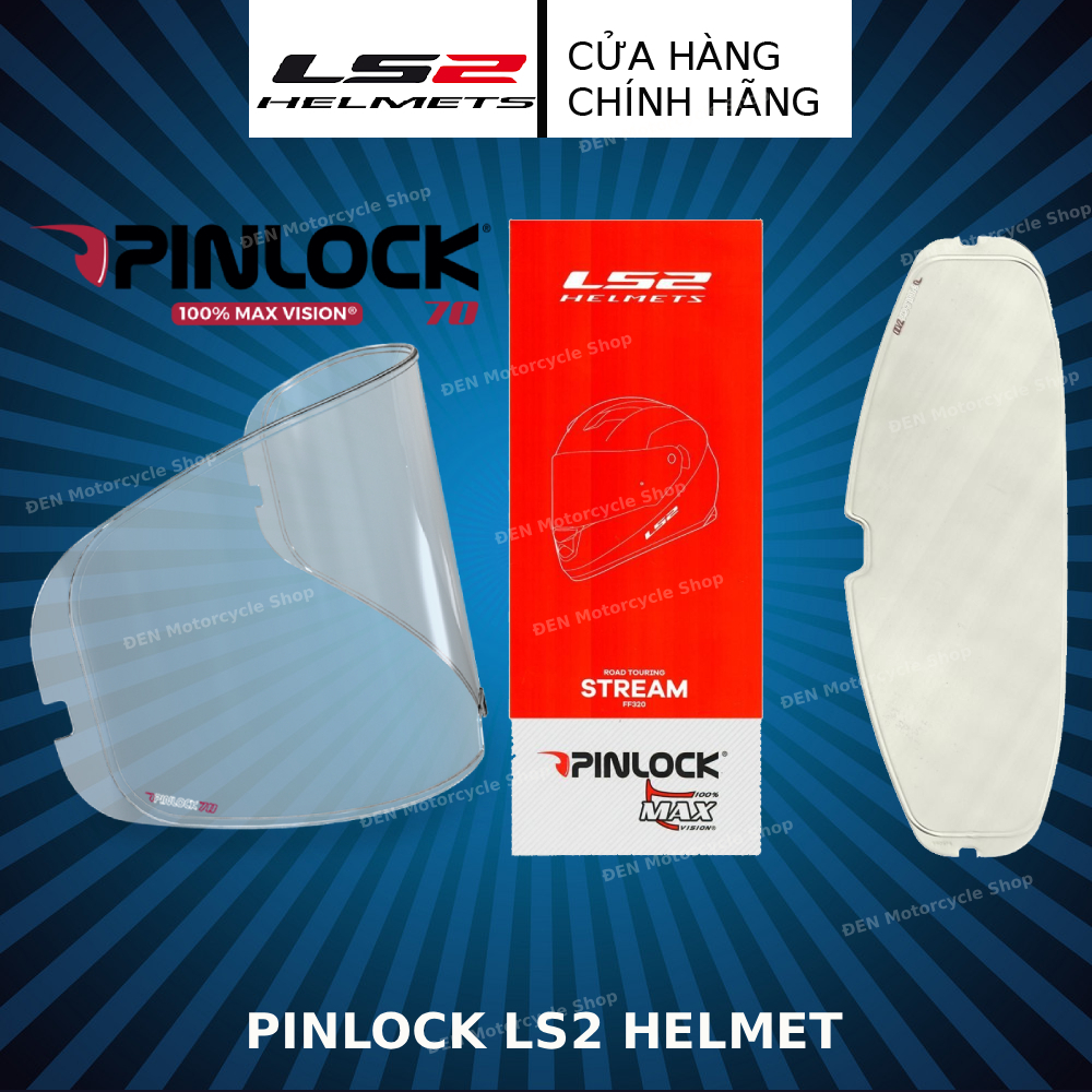 Pinlock Chống Đọng Sương Cao Cấp Cho Mũ Bảo Hiểm Fullface LS2