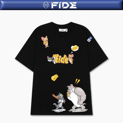 Áo thun FIDE Tom Jerry phông unisex form rộng local brand nam nữ cổ tròn oversize - AT289