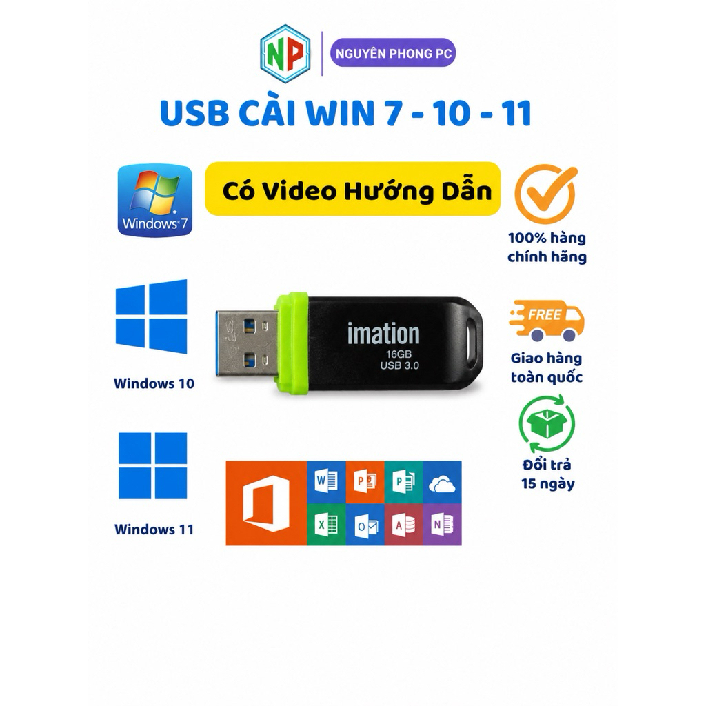 USB Cài hệ điều hành, Cứu hộ PC Laptop, Cài Win 10 11 - máy tính để bàn và laptop