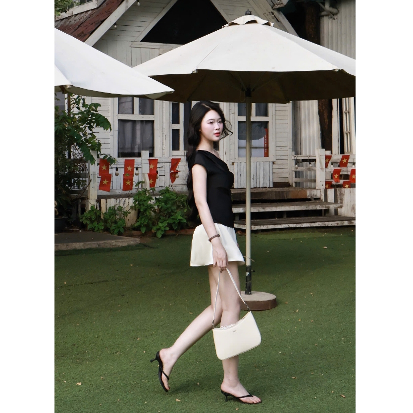LYC FASHION - Áo Lụa Lệch Vai Hàn Châu | BigBuy360 - bigbuy360.vn