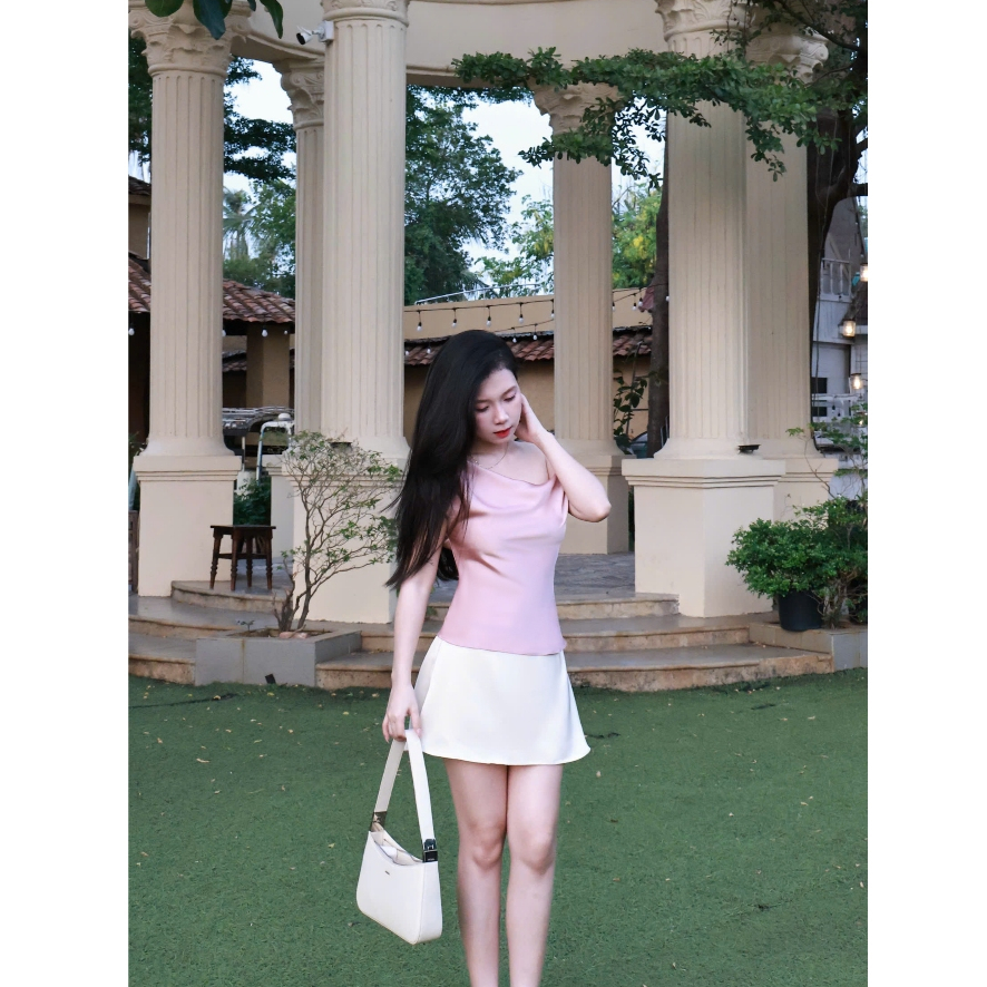 LYC FASHION - Áo Lụa Lệch Vai Hàn Châu | BigBuy360 - bigbuy360.vn