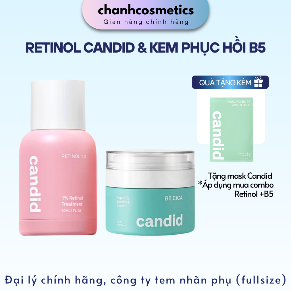 Tinh Chất Chống Lão Hóa Retinol Candid 0.5/1% Treatment Hỗ Trợ Cải Thiện Nền Da 30ml CHANH COSMETICS