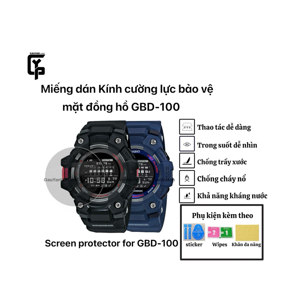Miếng dán Cường lực bảo vệ màn hình dành cho các mẫu GBD 100, Phụ kiện-miếng dán