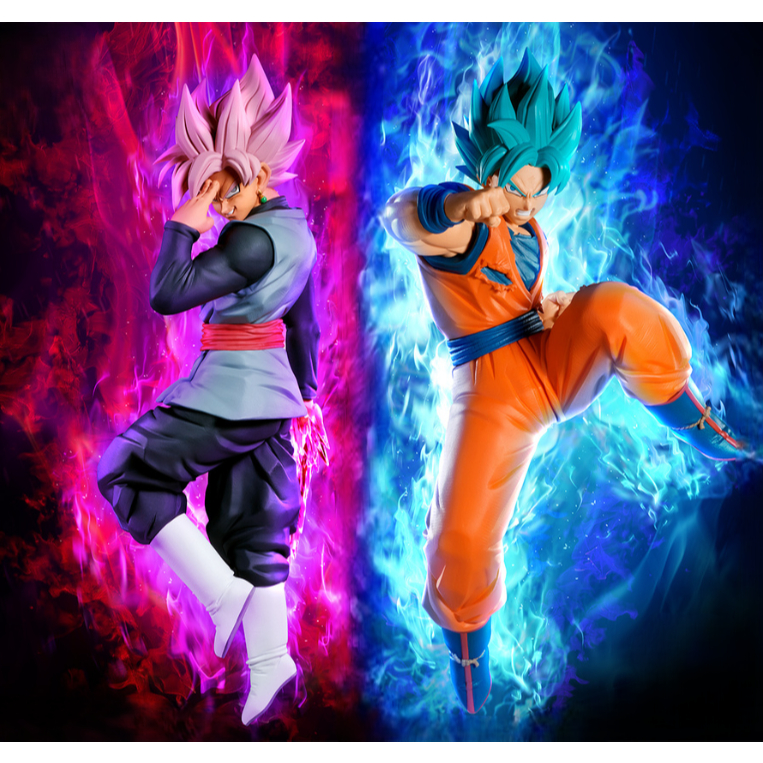 [ Chính Hãng BANDAI ] Mô Hình Goku Black SSR Vs Goku Blue - Banpresto Dragon Ball Super Match Makers