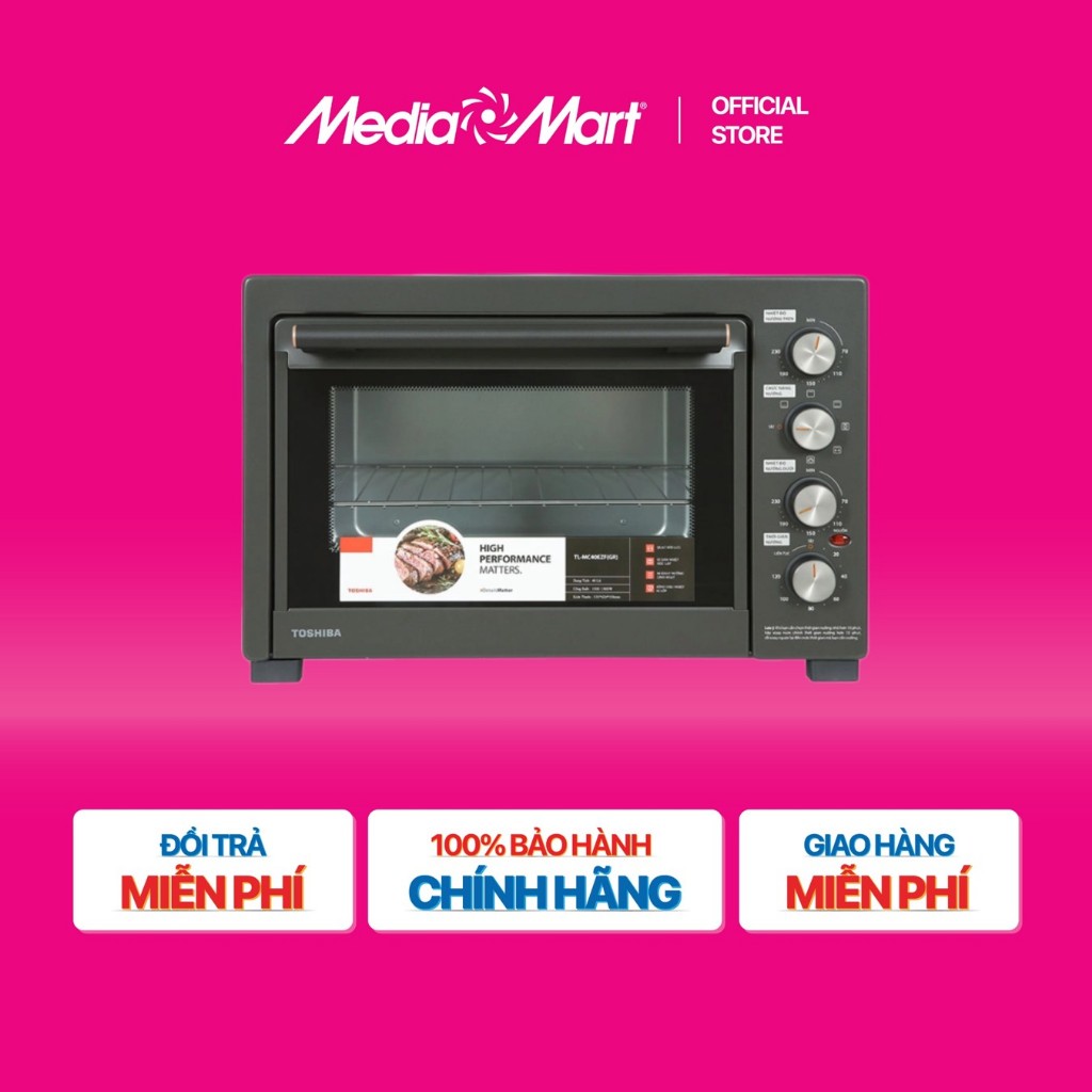 [SieuthiMediaMart] Lò nướng 40L Toshiba TL-MC40EZF(GR) BH chính hãng-Ship0đ