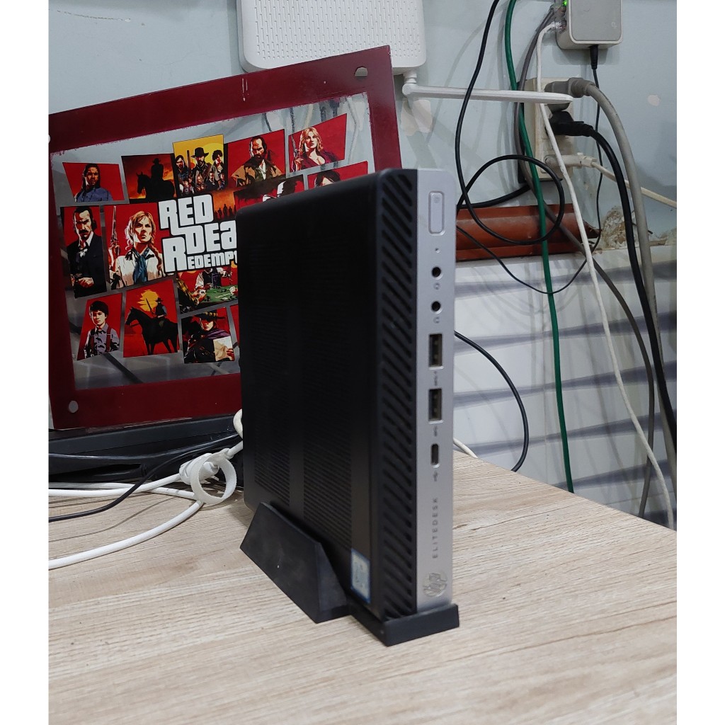 Mini Pc HP EliteDesk 800 G4 có VGA rời VGA AMD RX560 4GB - Adapter 200 wat - Renew