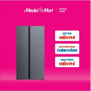 [SieuthiMediaMart] Tủ lạnh Side By Side Aqua Inverter 569 Lít AQR-S633XA(SL) BH chính hãng-Ship0đ