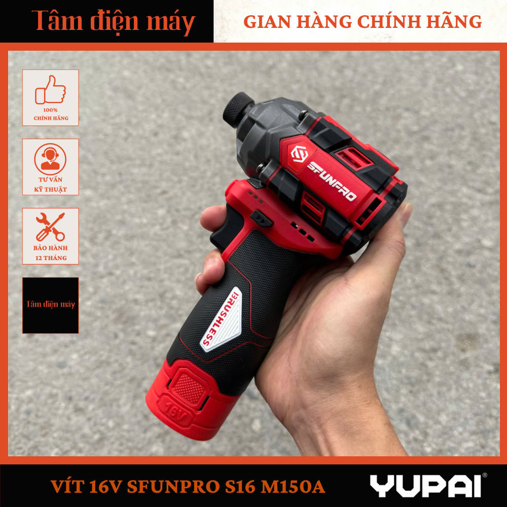 Máy Chuyên Vít Sfunpro 16v - S16 M150A  (Chân Pin YUPAI)