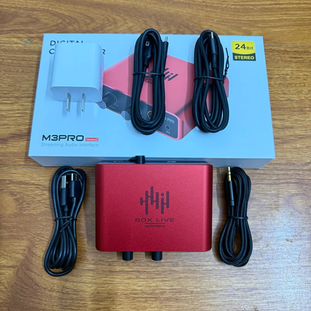 Box Livestream Stereo 24Bit M3 PRO Bản VESION 2 Mới Nhất 2026. Box Live M3 Pro Dễ Sử Dụng Âm Thanh H