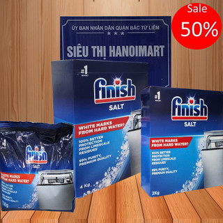 Muối rửa bát chén finish Đức EU 1.5kg 1.2kg 4kg, Muối finish cho Máy rửa bát làm mềm nước Châu Âu