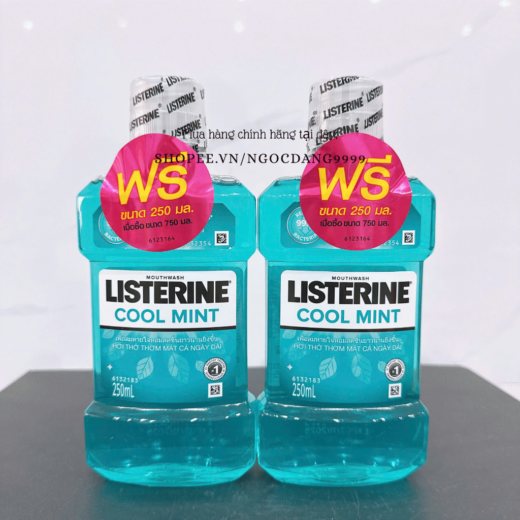 COMBO 2 Chai Nước Súc Miệng Listerine 250ml/chai