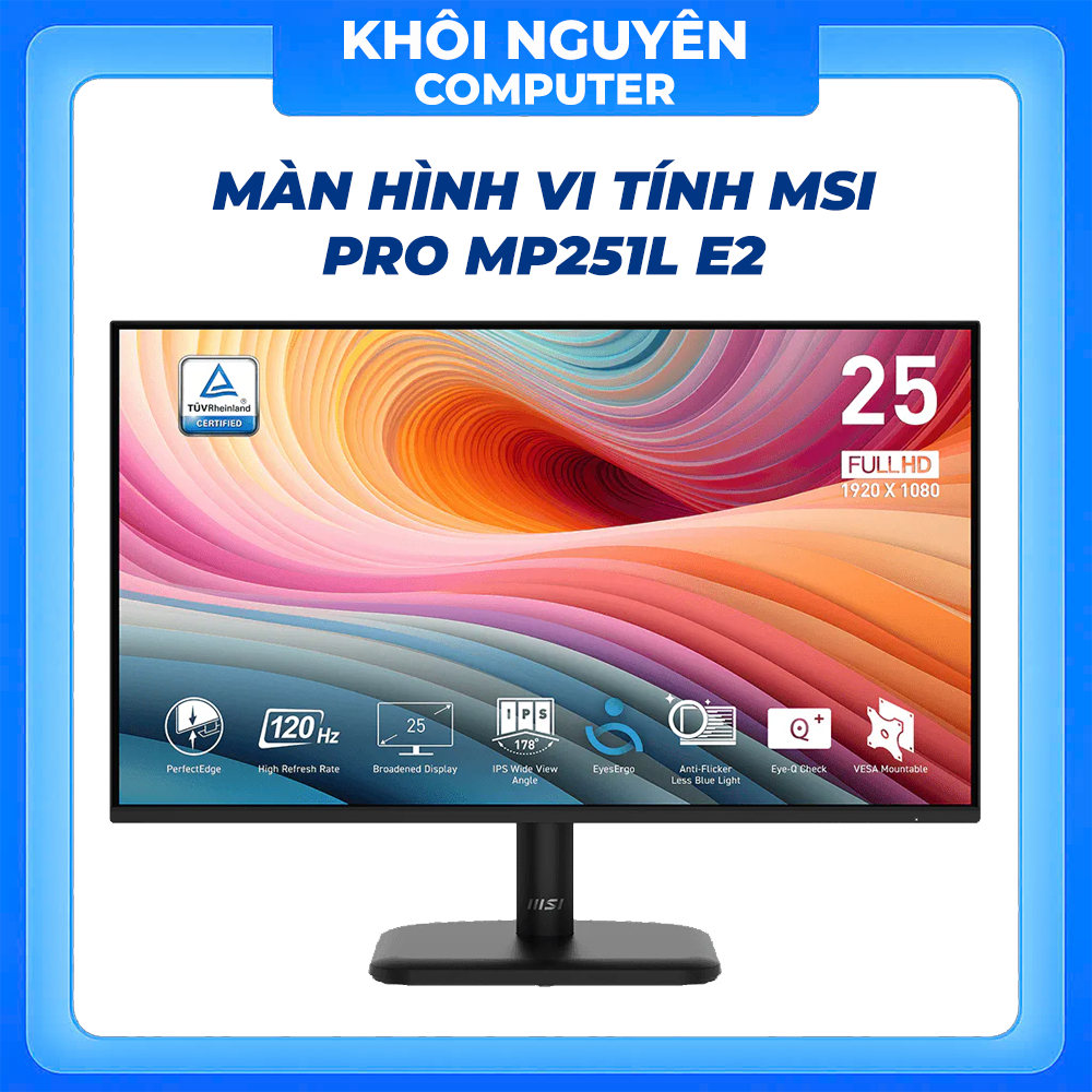 Màn Hình Máy Tính MSI PRO MP251L E2 25 Inch IPS 120Hz FHD 1ms HDMI VGA Chính Hãng 2 Năm