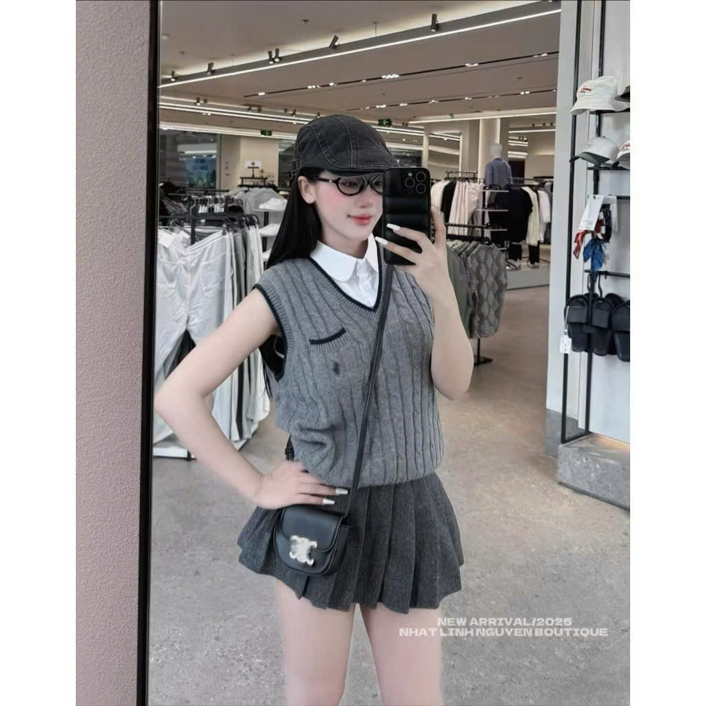Chân Váy Dạ Xếp Ly Lưng Cao Tôn Dáng Chất Cao Cấp Dày Dặn Siêu Đẹp D70V | BigBuy360 - bigbuy360.vn
