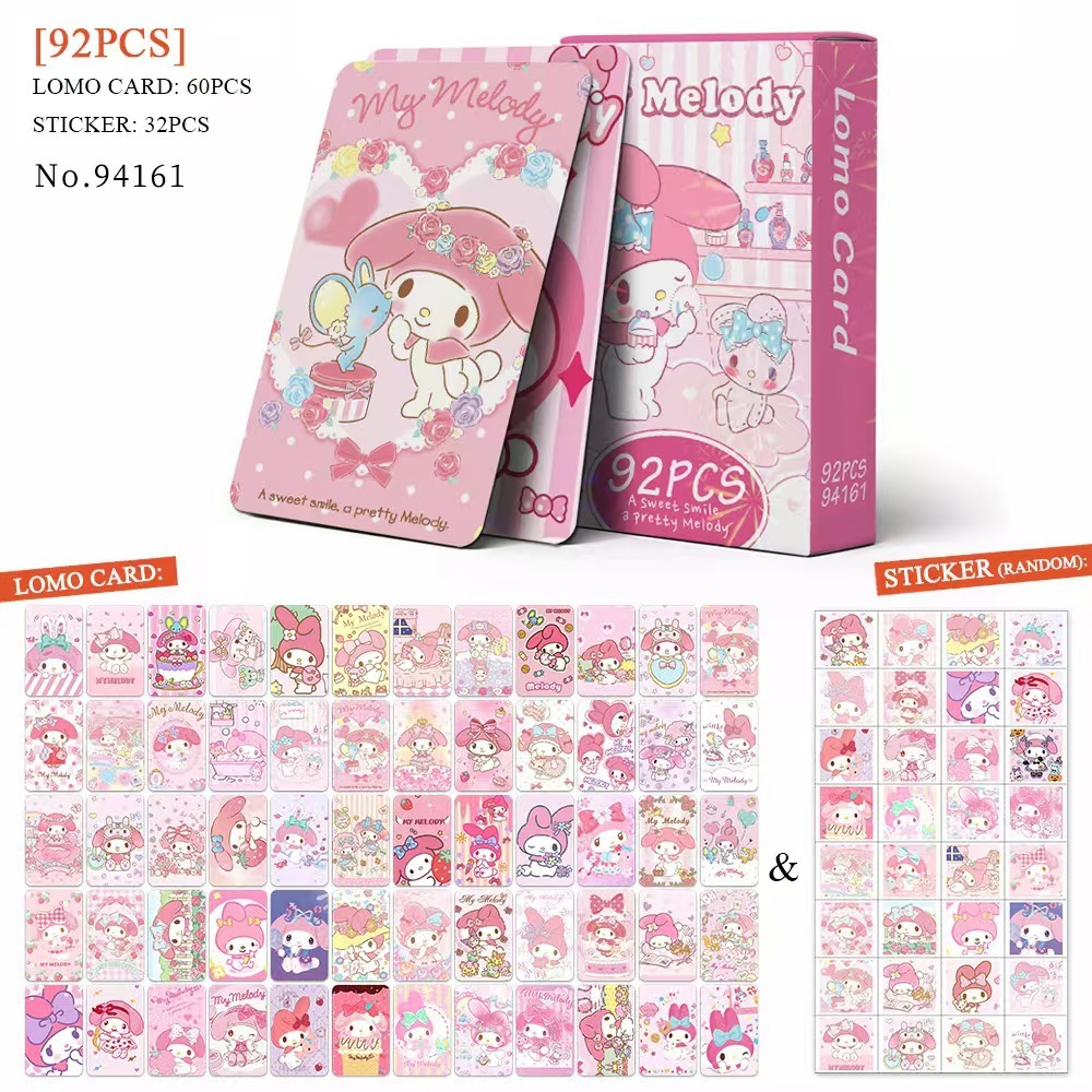 (NEW 2026) Set 60 lomo card và 32 sticker Melody siêu dễ thương- Thẻ bài MELODY