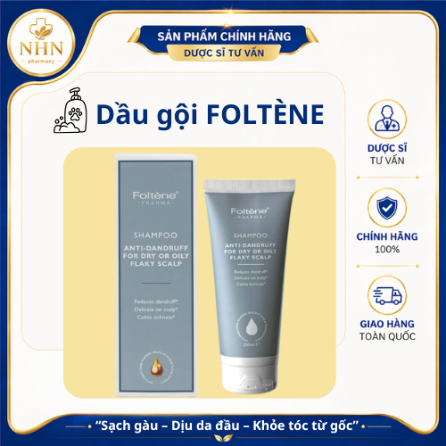 Dầu gội FOLTENE - Làm sạch và giảm ngứa da đầu, giúp tóc chắc khỏe và mềm mượt 200ml