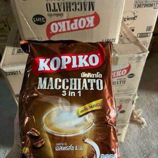 Combo 12 Bịch 1/2 két cà phê sữa hòa tan KOPIKO Thái Lan 400g x 20 gói nhỏ tiện lợi