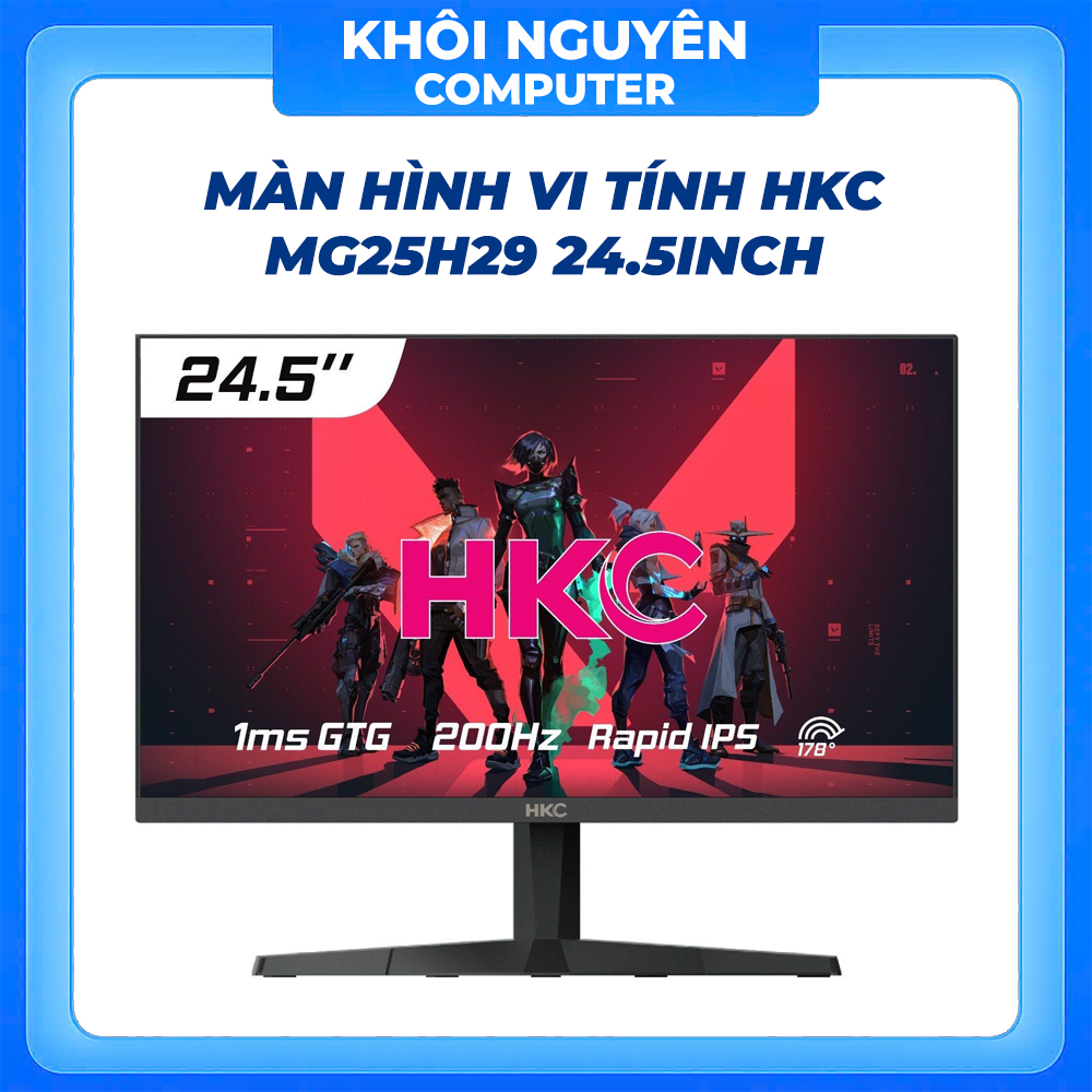 Màn Hình Máy Tính HKC MG25H29 25 Inch IPS 180Hz FHD HDR10 1ms HDMI DP Loa Chính Hãng