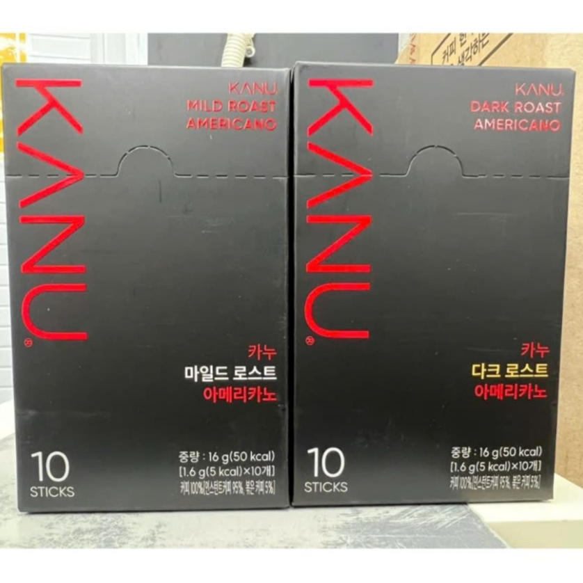 Cà phê kanu hàn quốc dark roast, mild roast americano 10 gói  - 카누 커피