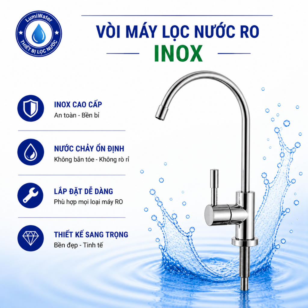 Vòi Máy Lọc Nước RO - (Dùng Trong Các Máy Lọc Nước RO)