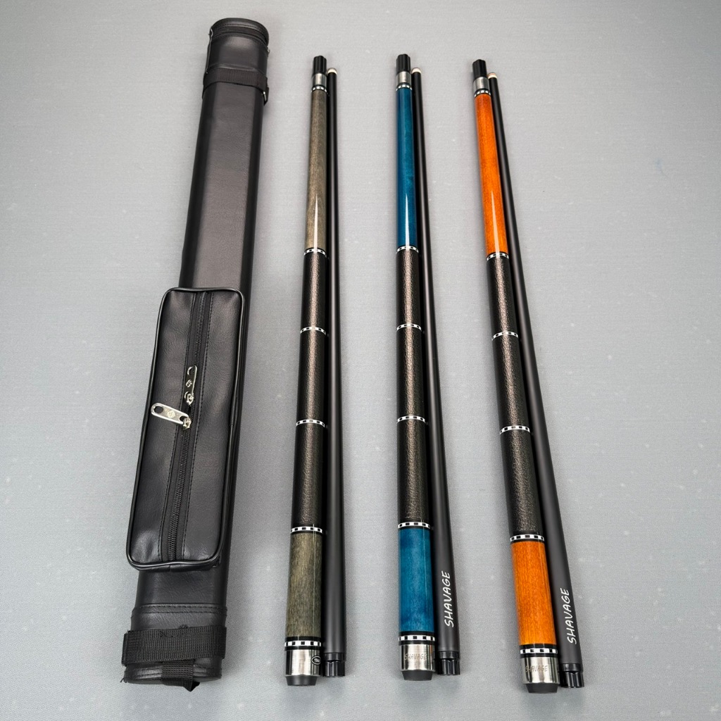 Cơ bida cao cấp TL Cue  ngọn carbon sợi - tẩy 7 màu (tặng kèm combo bao da, phụ kiện và nối chuôi) -
