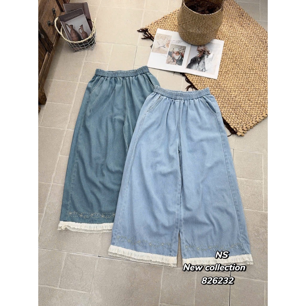 Quần Xuông Gấu Ren #826232 Quần Dài 90cm Ống 33 cm