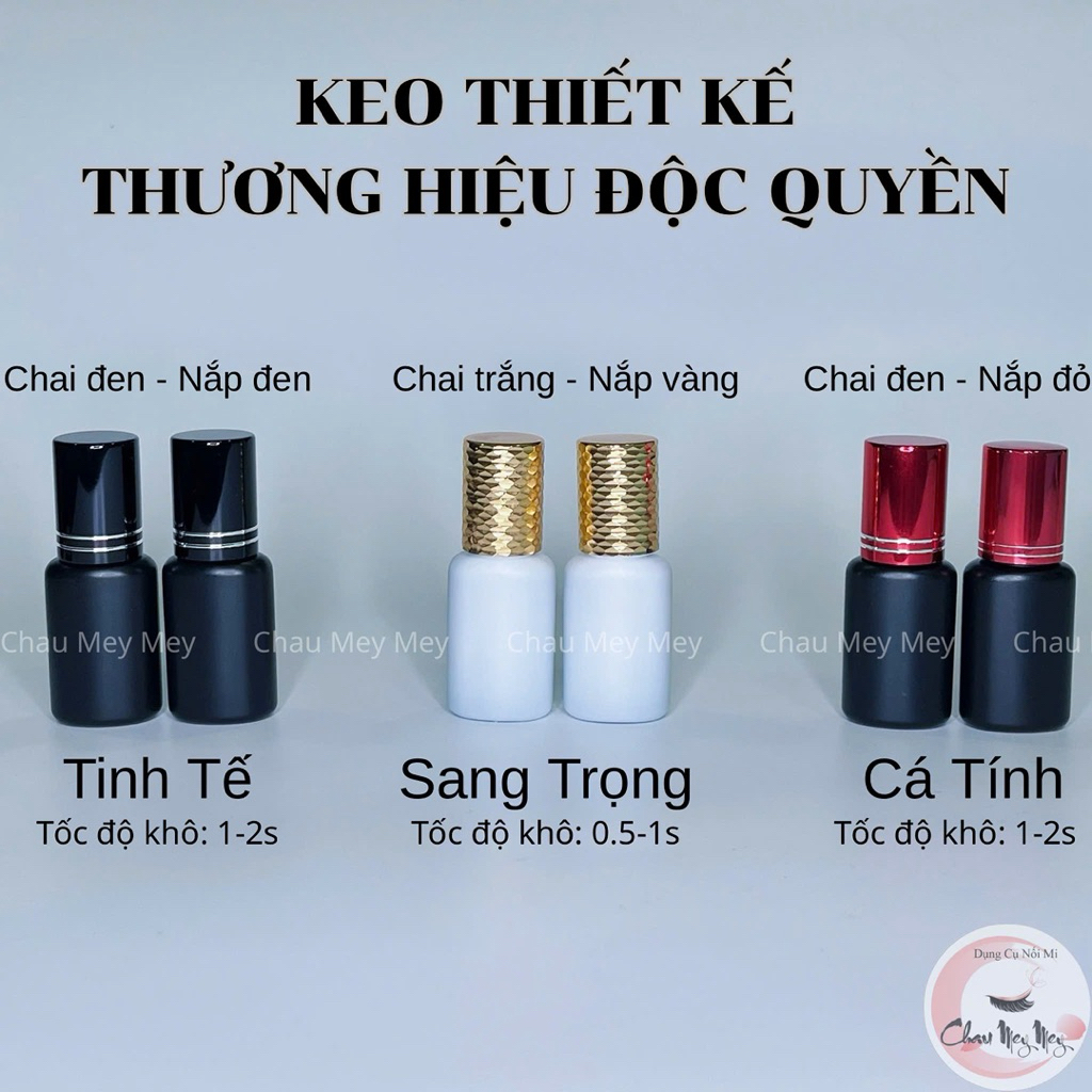 Keo nối mi theo yêu cầu khách hàng