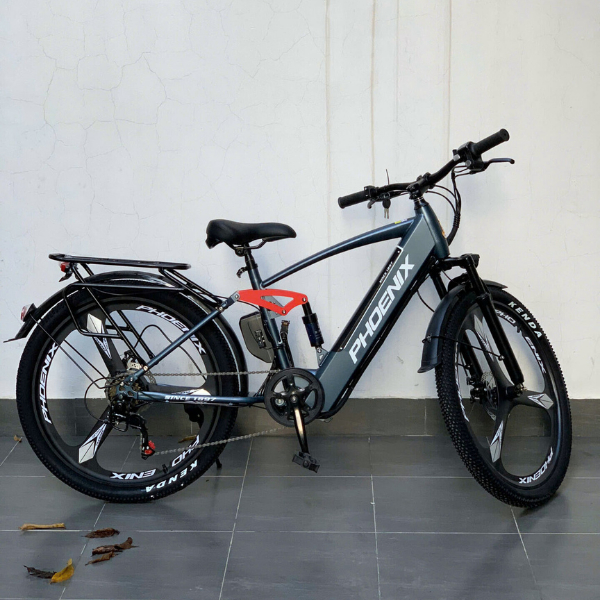 Xe Đạp Trợ Lực Điện Phoenix Q1, Động cơ 48V400W, Khung Sườn Thép Cacbon