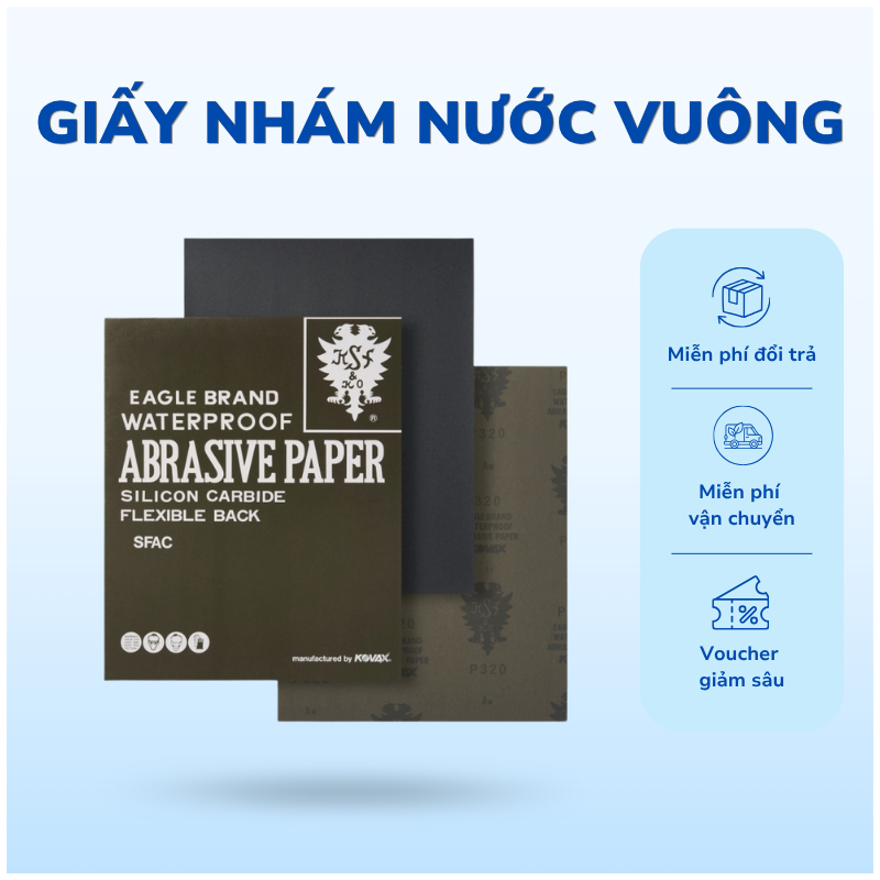 Giấy nhám nước nhập khẩu từ Nhật Kovax - ABRASIVE PAPER