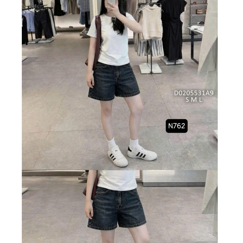 Quần jean ngố lưng cao phối túi TOMBI SHOP