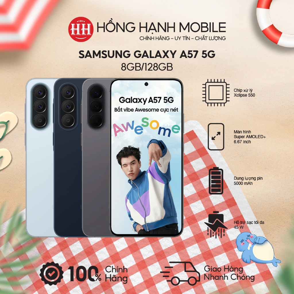 Điện Thoại Samsung Galaxy A57 5G 8GB/128GB - Hàng Chính Hãng