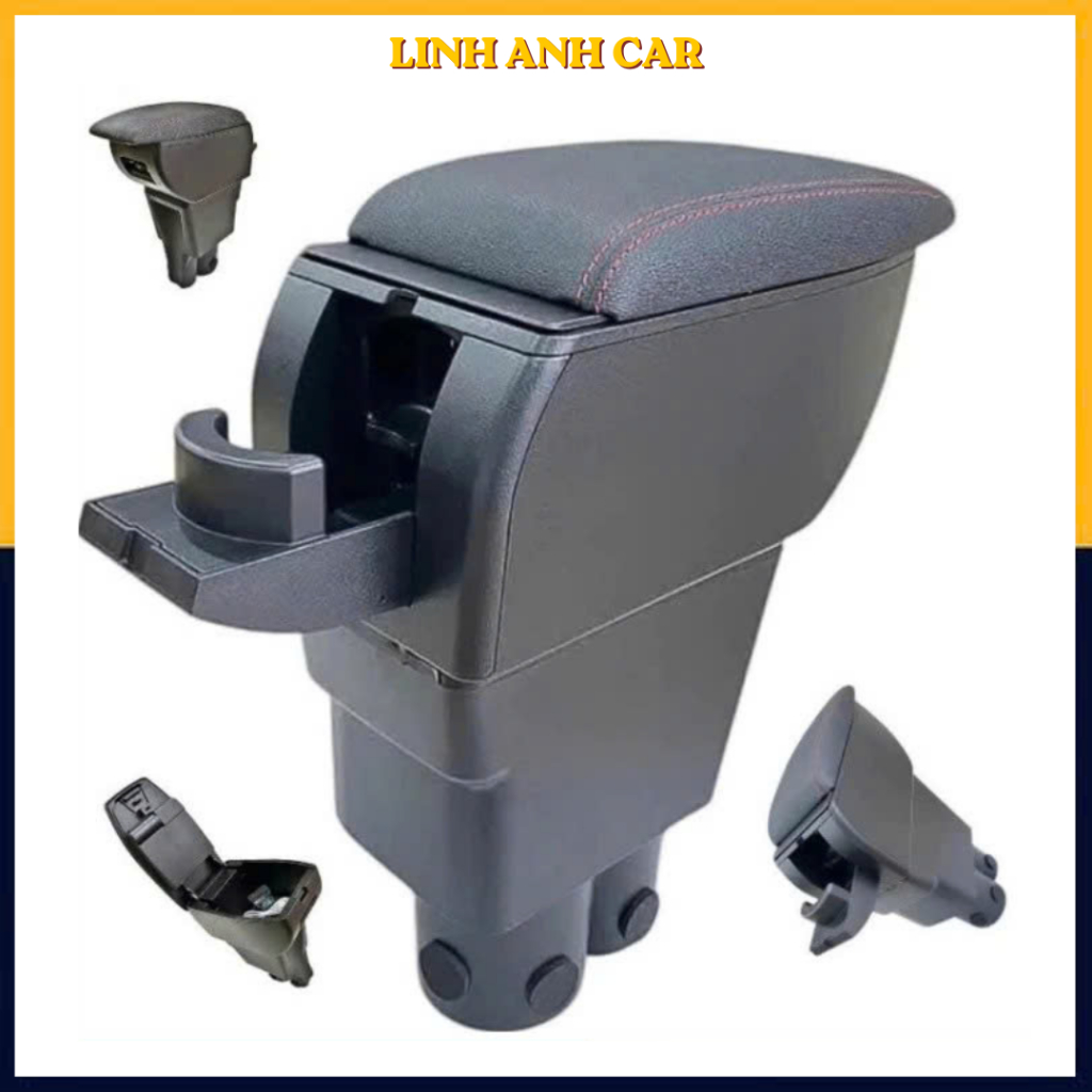 TỲ TAY XL7-HỘP TỲ TAY XE XL7/ERTIGA TÍCH HỢP CỔNG SẠC TIỆN LỢI, BỆ TAY XL7 NHỰA CAO CẤP BỌC DA PU