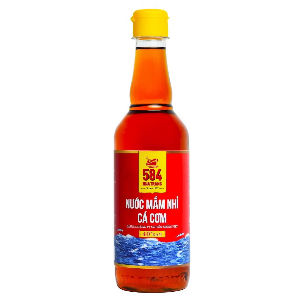 1 CHAI NHỰA 500ML – NƯỚC MẮM 584 NHA TRANG 40 ĐỘ ĐẠM – N0540